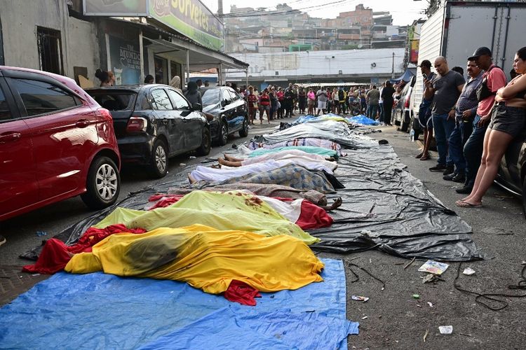 Penggerebekan Geng Narkoba di Brasil, 132 Orang Tewas