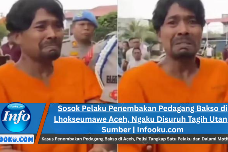 Sosok Pelaku Penembakan Pedagang Bakso di Lhokseumawe: “Ngaku Disuruh Tagih Utang”
